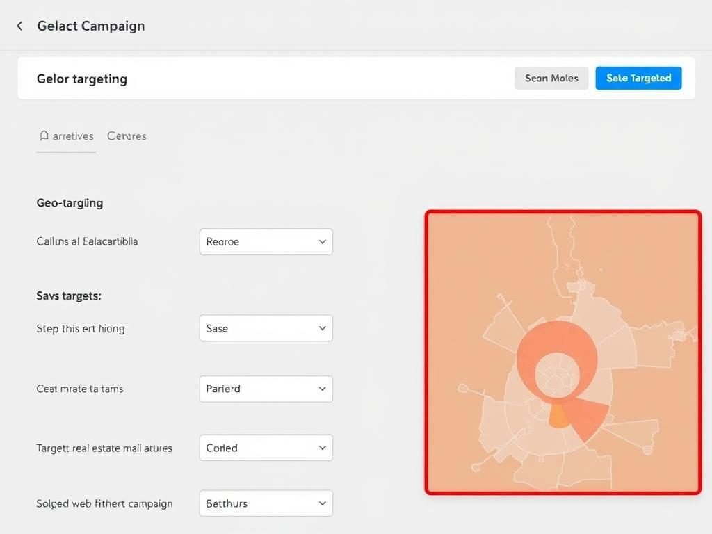 HighLevel geo-targeting campaign setup interface HighLevel geo-targeting campaign setup interface