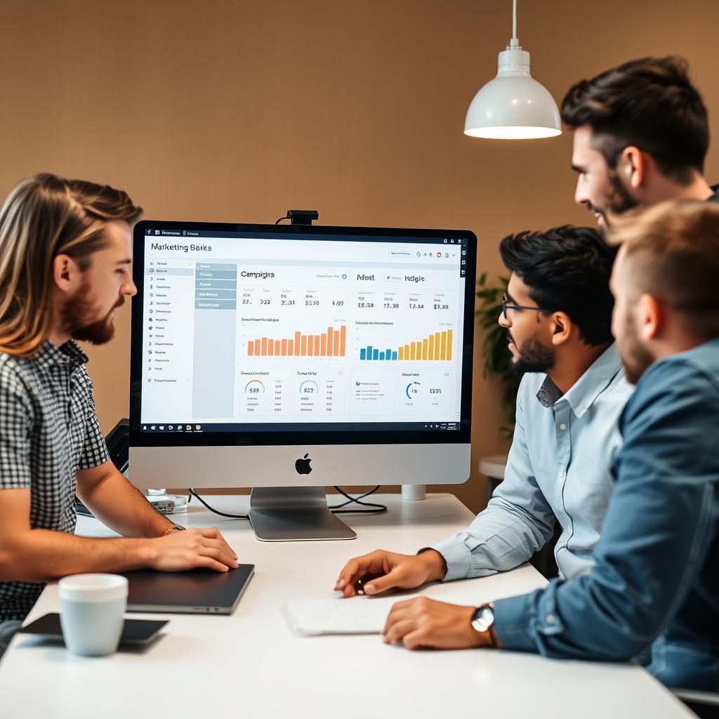 Marketing agency team using HighLevel platform for client campaigns Marketing agency team using HighLevel platform for client campaigns