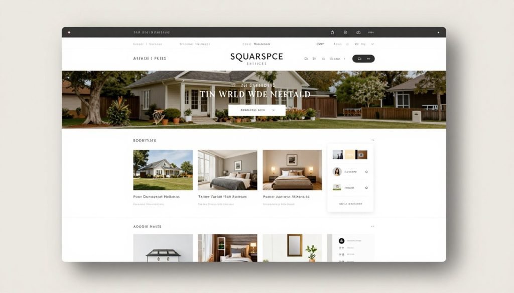 Squarespace real estate template being customized Squarespace real estate template being customized
